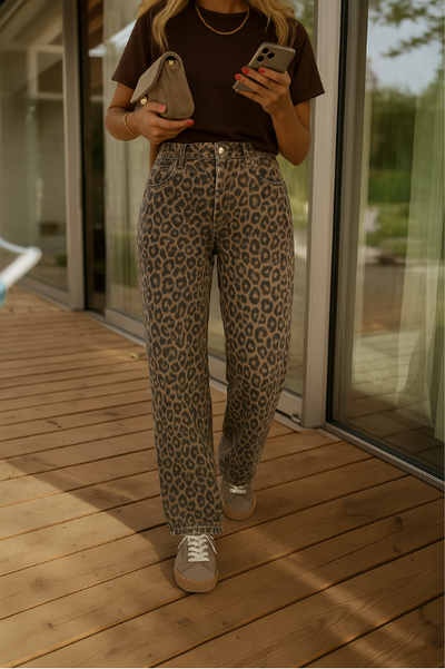 Leopard flare pants "Sunday Picnic" – Chic & casual