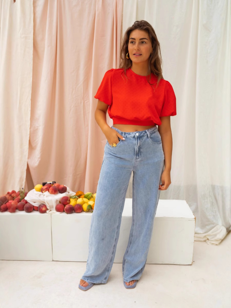 Silk blouse "Garden Party" – Elegant & refined