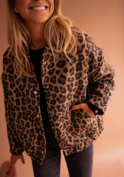 Leather bomber jacket "Cocktail Hour" – Chic & casual