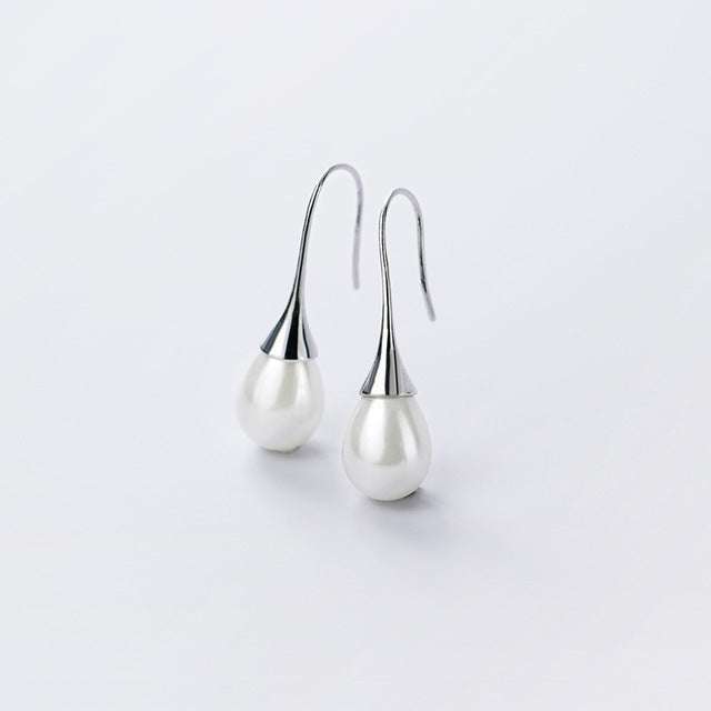 Elegant pearl drop earrings "Romantic Dinner" – Timeless & chic