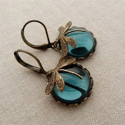 Spherical dragonfly earrings "Sunset Soirée" – Elegant & refined