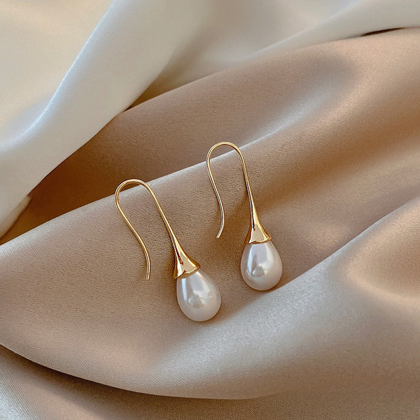 Elegant pearl drop earrings "Romantic Dinner" – Timeless & chic