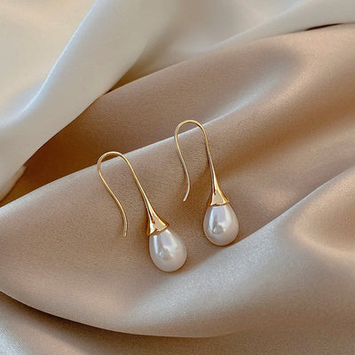 Elegant pearl drop earrings "Romantic Dinner" – Timeless & chic