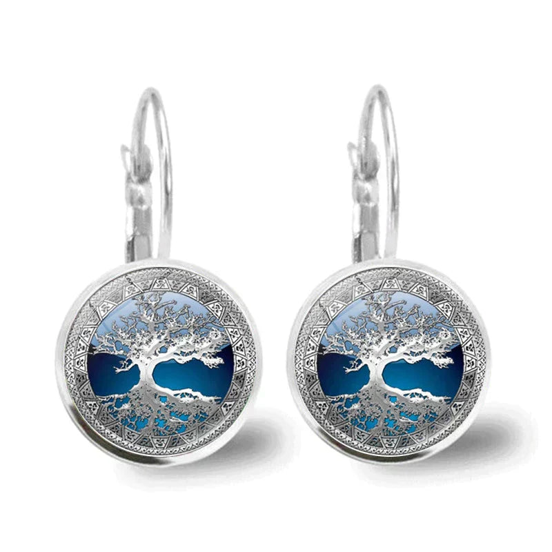 Silver Tree of Life Earrings "Cocktail Hour" – Elegant & refined