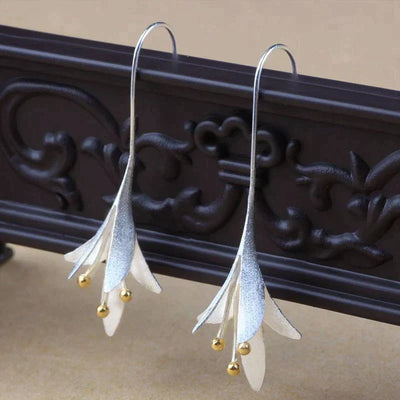 Silver Flower Earrings "Garden Party" – Elegant & refined