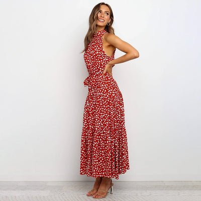 Silk maxi dress "Garden Party" – Elegant & refined