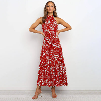 Silk maxi dress "Garden Party" – Elegant & refined