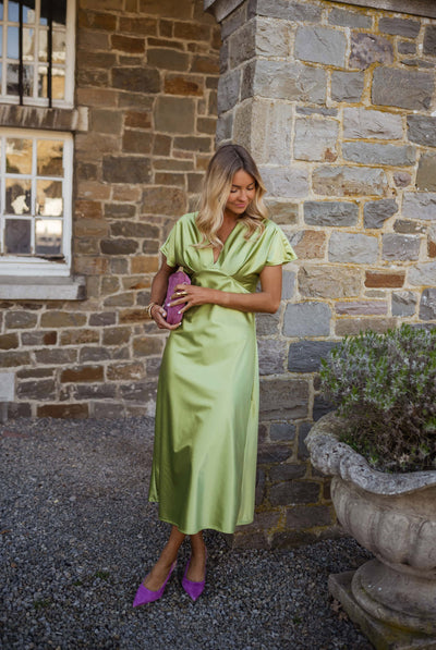 Silk dress "Garden Party" – Elegant & refined