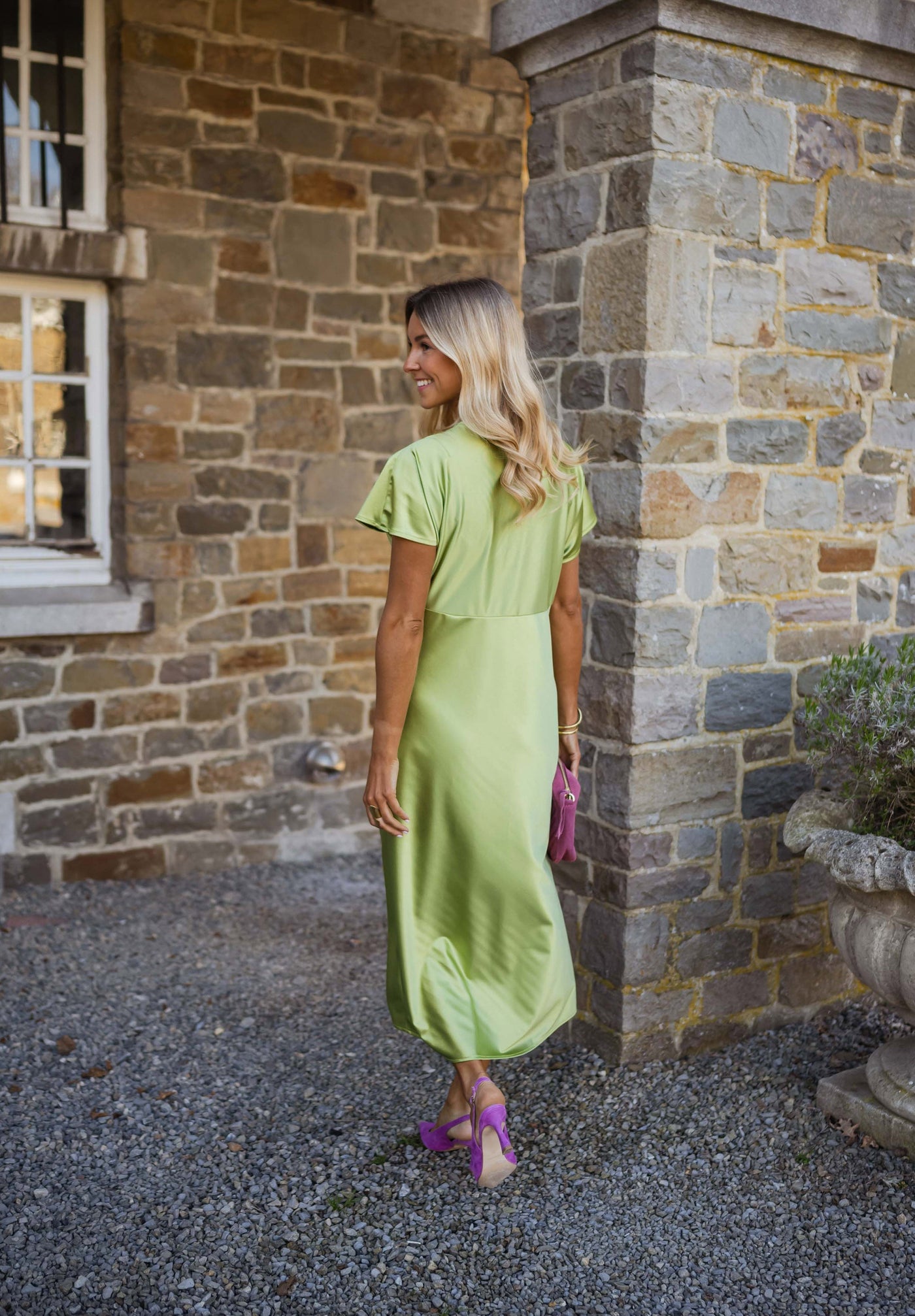 Silk dress "Garden Party" – Elegant & refined