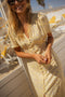 Yellow with floral print