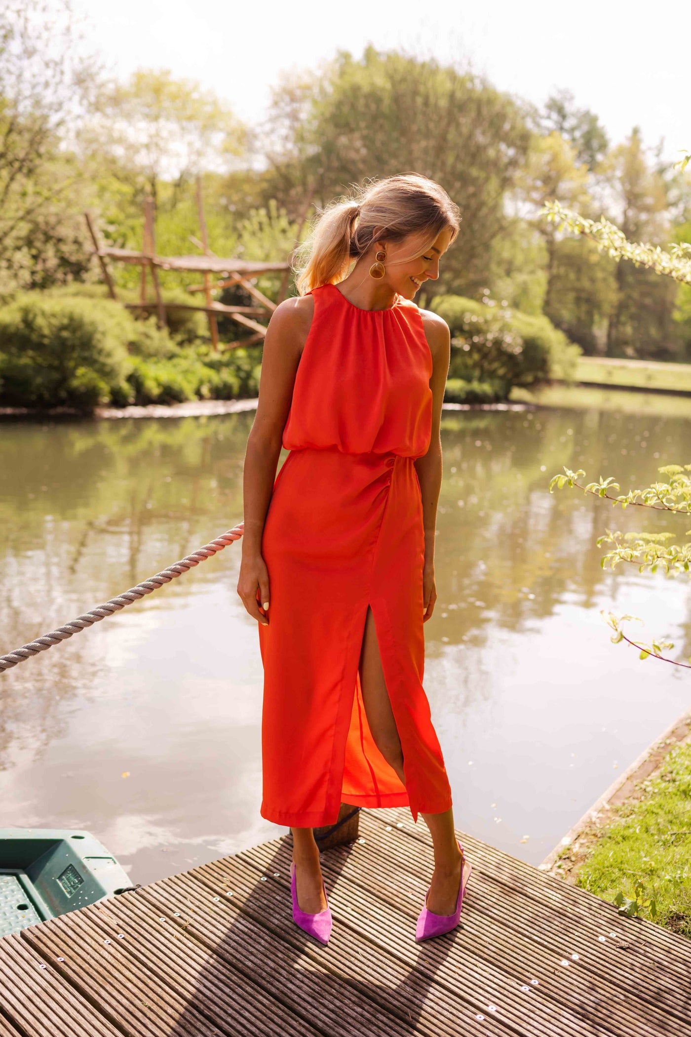 Silk dress "Garden Party" – Fresh & feminine