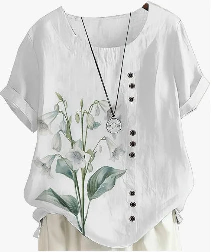 Silk top "Garden Party" – Fresh & feminine