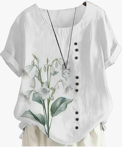 Silk top "Garden Party" – Fresh & feminine