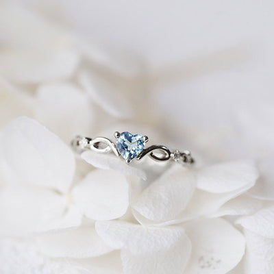 Zirconia heart ring "Romantic Dinner" – Elegant & refined