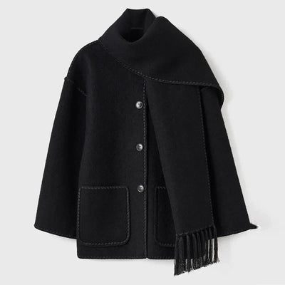 Fringe scarf jacket "Sunrise Yoga" – Elegant & refined