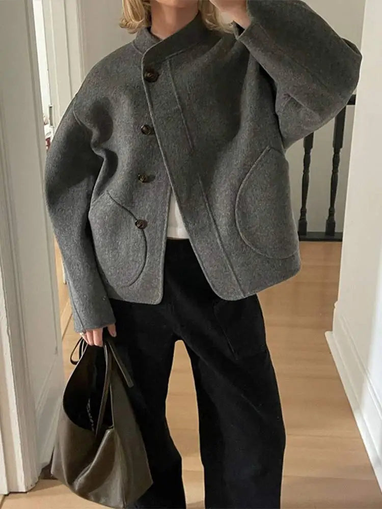Wool blend coat "Sunset Soirée" – Elegant & refined