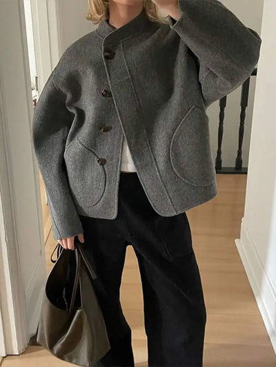 Wool blend coat "Sunset Soirée" – Elegant & refined