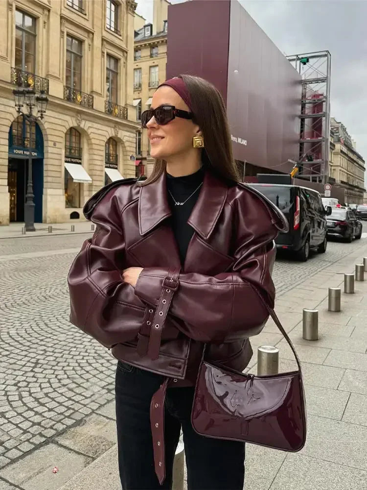 Leather jacket "City Rooftop" – Timeless & chic