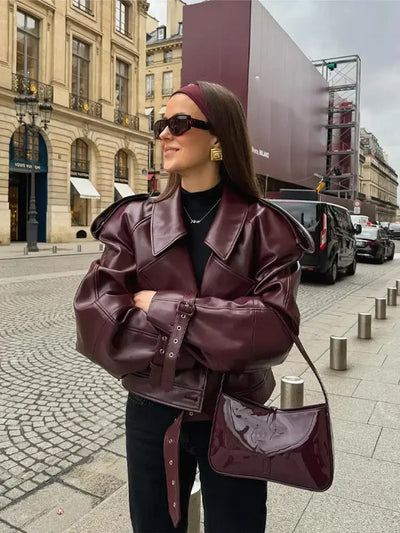 Leather jacket "City Rooftop" – Timeless & chic
