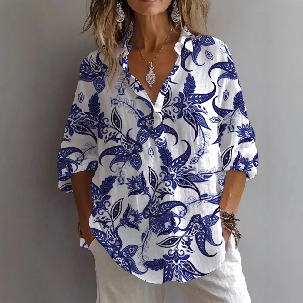 Silk blouse "Garden Party" – Elegant & refined