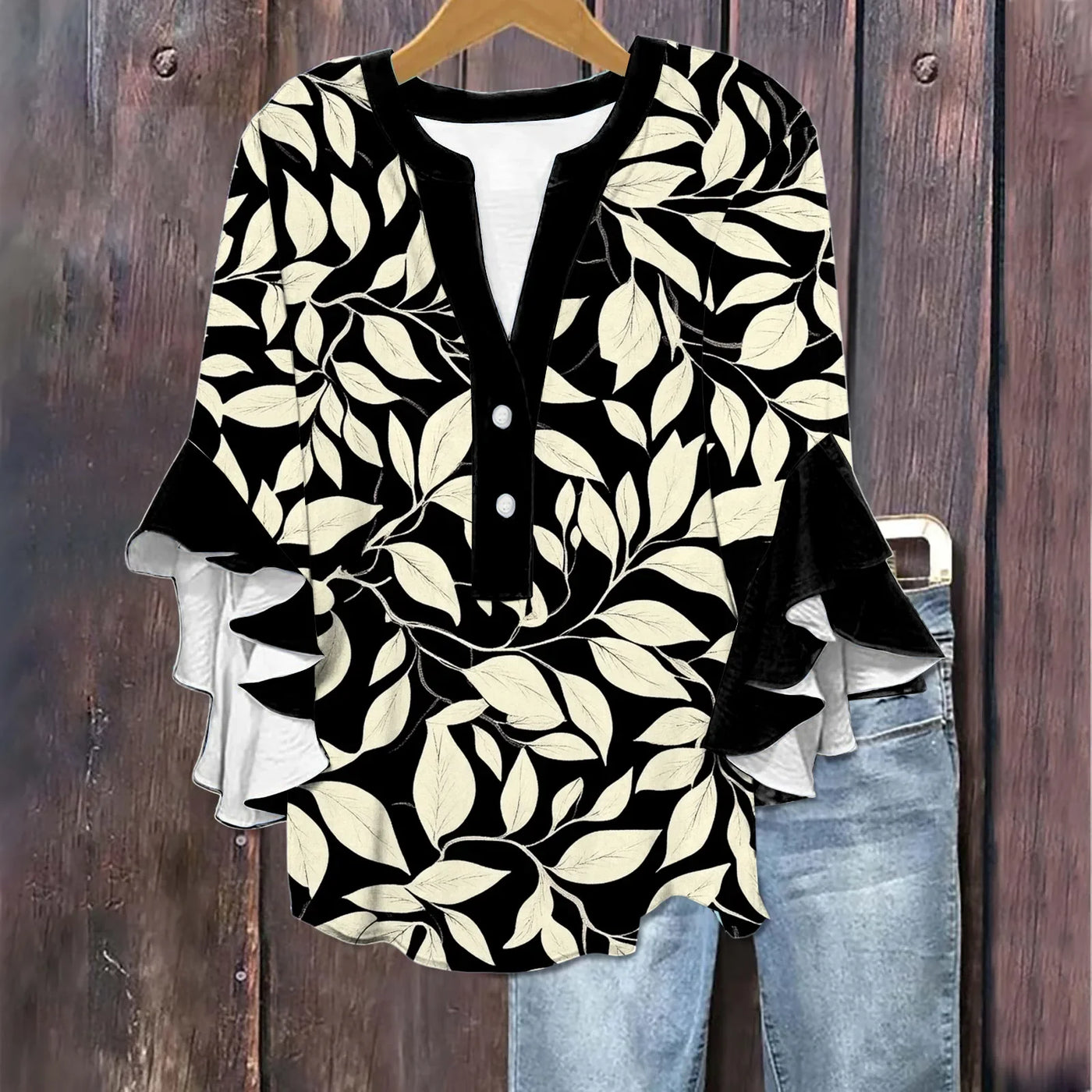 Silk top "Garden Party" – Fresh & feminine