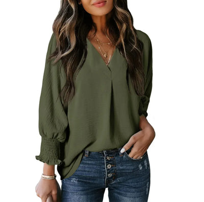 Polyester sweater top "Sunday Picnic" – Soft & sophisticated