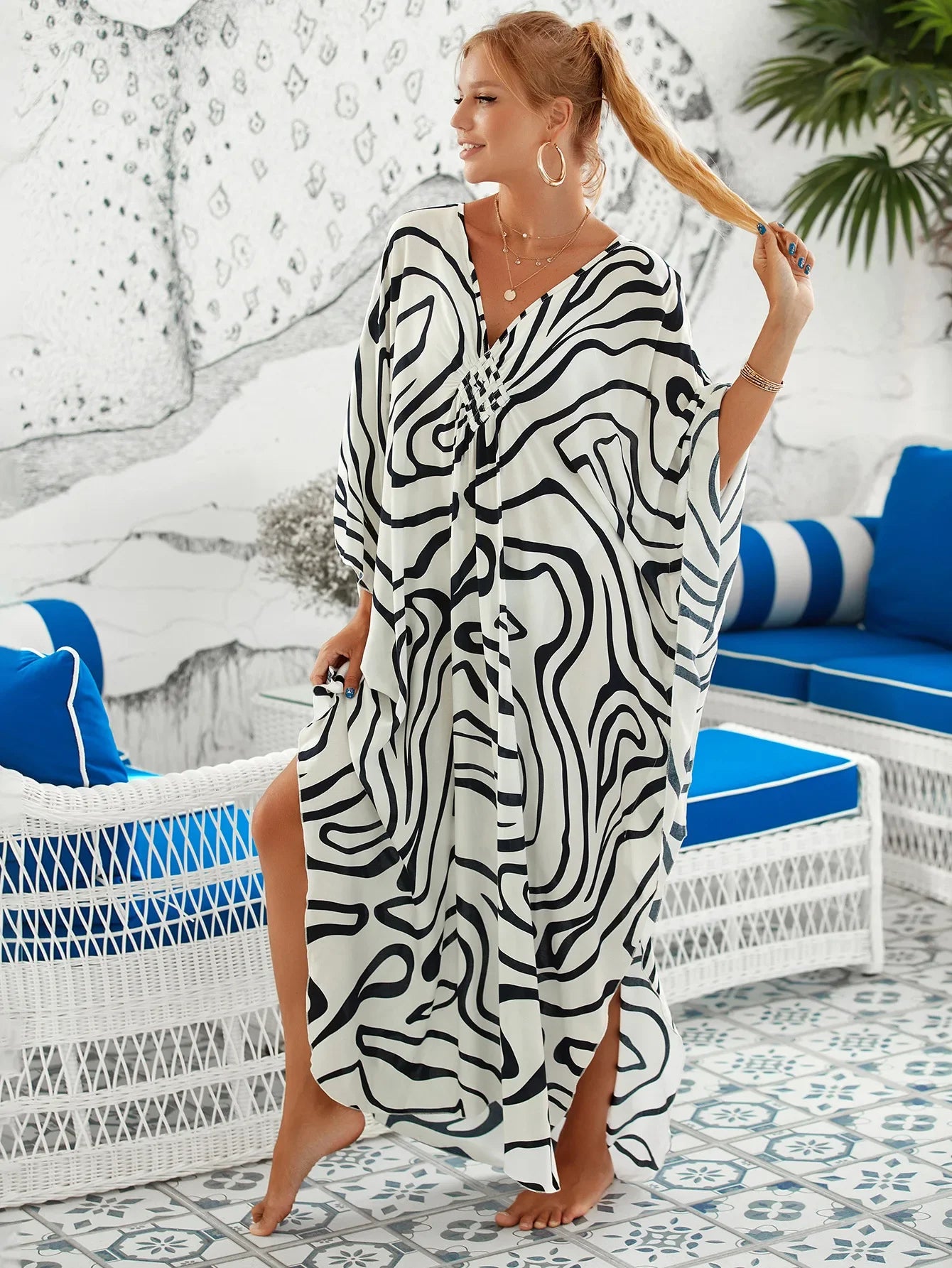 Silk dress "Sunday Picnic" – Soft & sophisticated