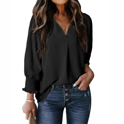 Polyester sweater top "Sunday Picnic" – Soft & sophisticated
