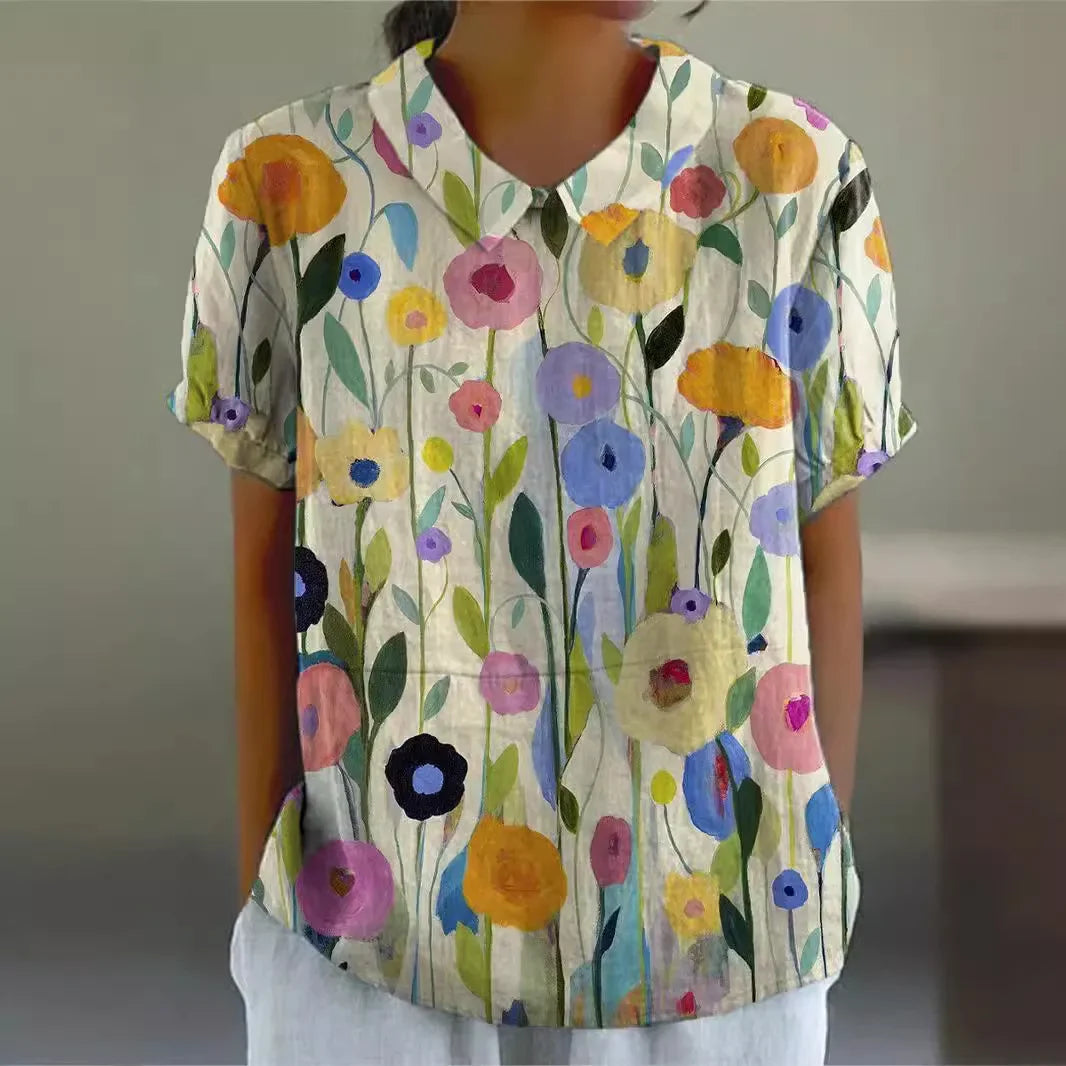 Silk dress "Family BBQ" – Elegant & refined