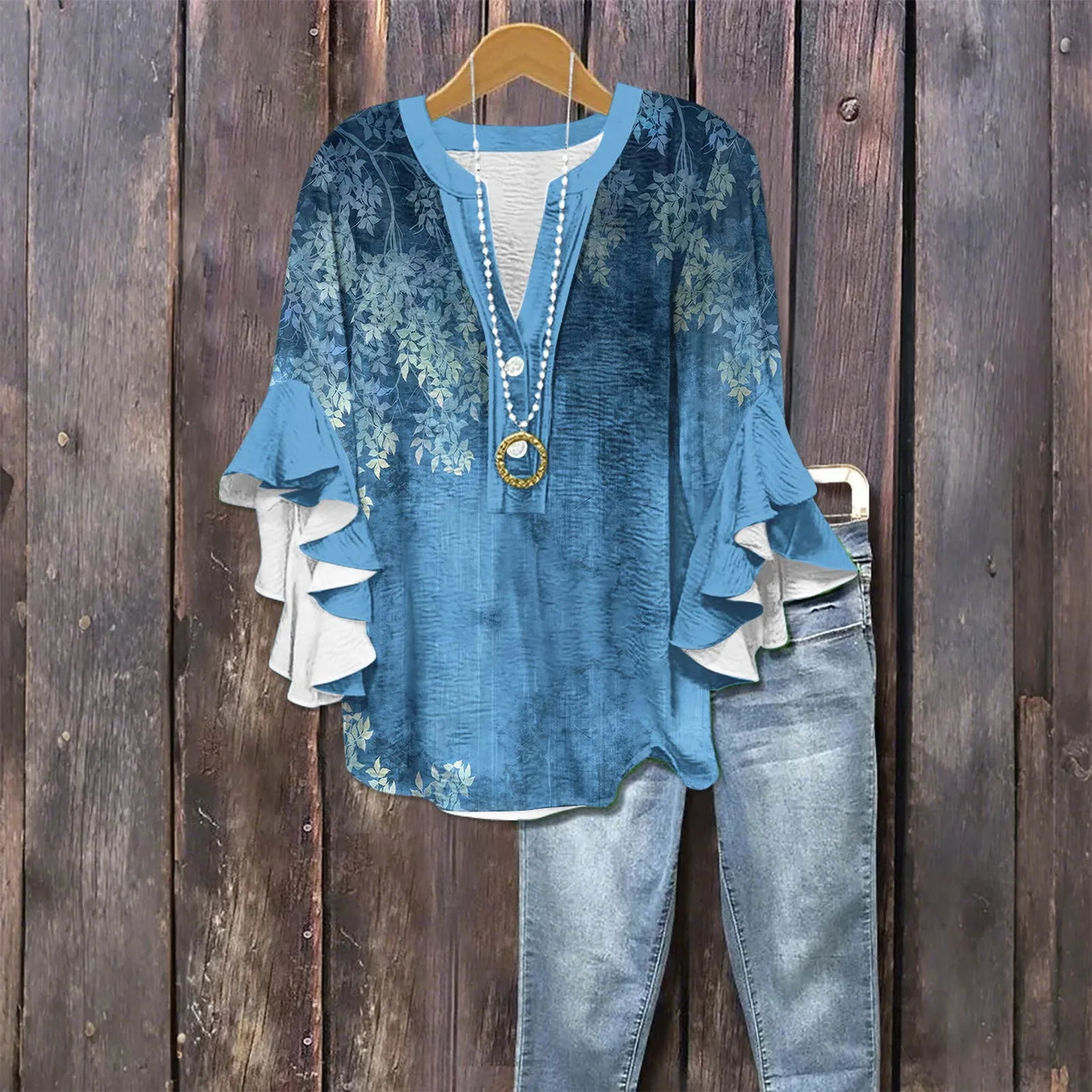 Silk blouse "Garden Party" – Soft & sophisticated