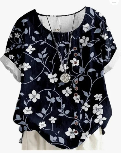 Silk top "Garden Party" – Fresh & feminine
