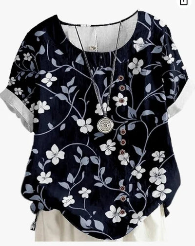 Silk top "Garden Party" – Fresh & feminine