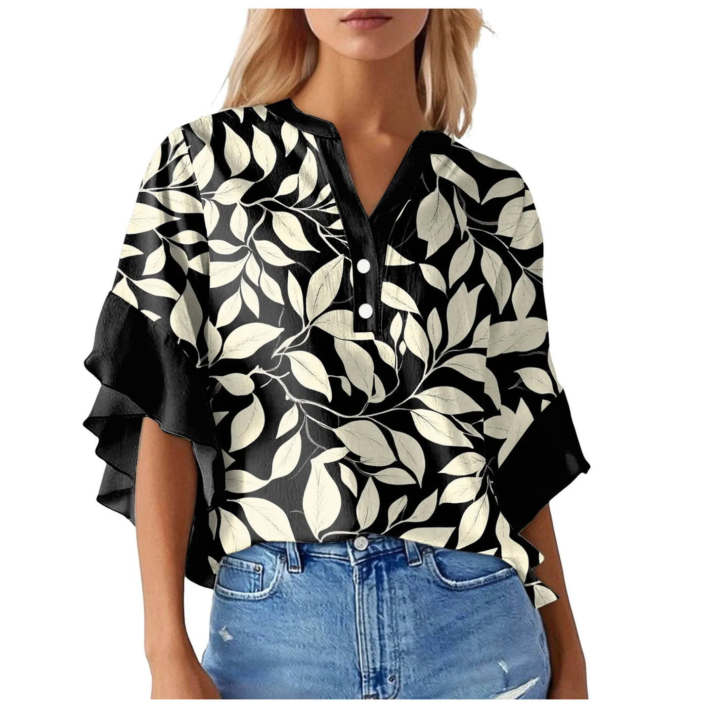Silk top "Garden Party" – Fresh & feminine