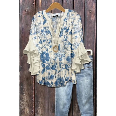 Silk blouse "Garden Party" – Soft & sophisticated