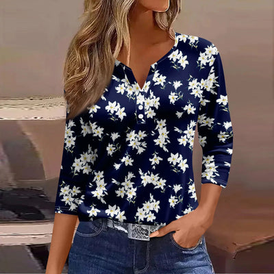 Silk top "Garden Party" – Soft & sophisticated