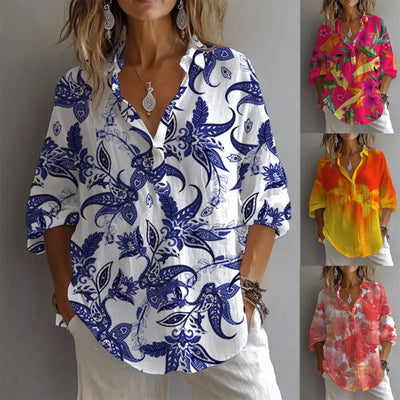 Silk blouse "Garden Party" – Elegant & refined
