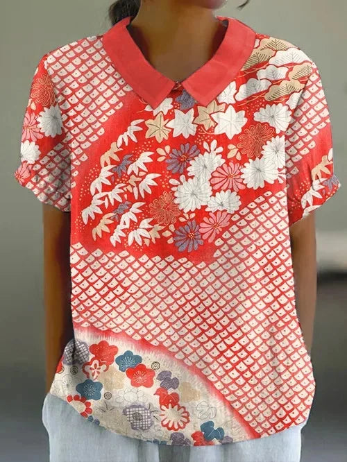 Silk dress "Family BBQ" – Elegant & refined