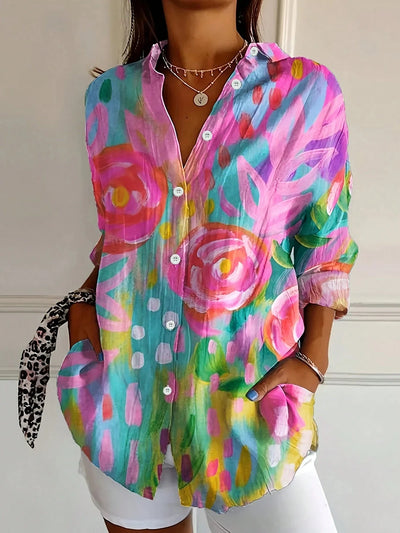 Linen top "Garden Party" – Fresh & feminine