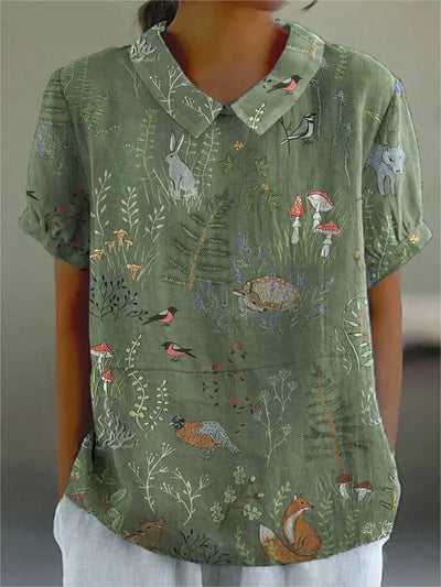 Silk dress "Family BBQ" – Elegant & refined