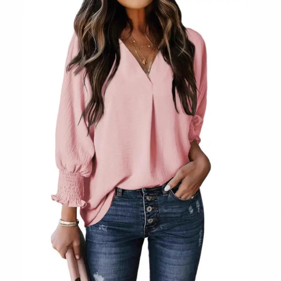 Polyester sweater top "Sunday Picnic" – Soft & sophisticated