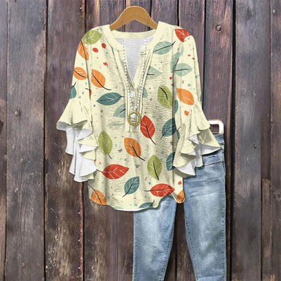 Silk blouse "Market Stroll" – Fresh & feminine