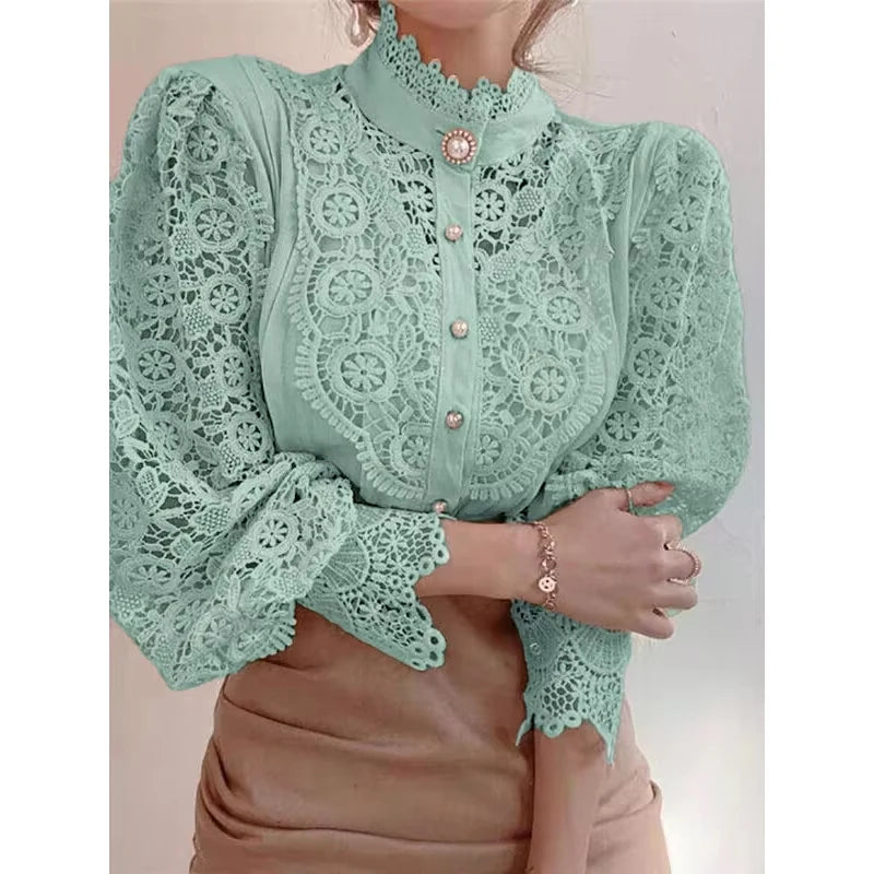 Lace blouse "Garden Party" – Elegant & refined