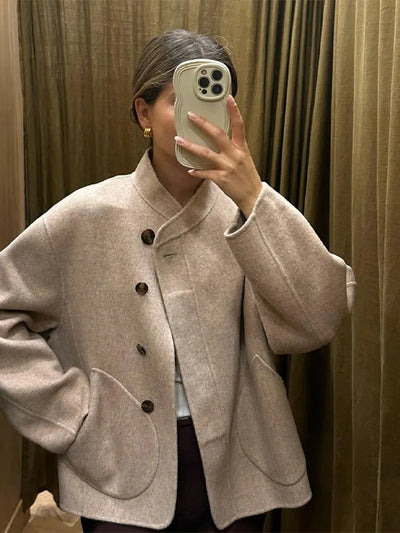 Wool blend coat "Sunset Soirée" – Elegant & refined