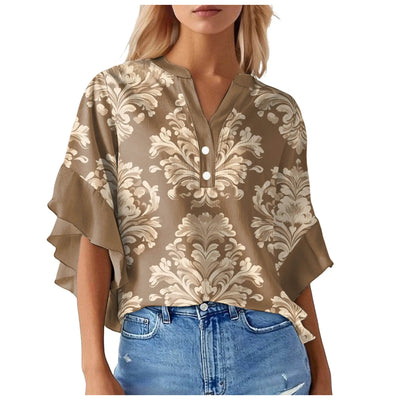 Silk top "Garden Party" – Fresh & feminine