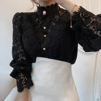 Lace blouse "Garden Party" – Elegant & refined