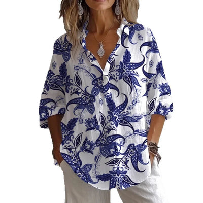 Silk blouse "Garden Party" – Elegant & refined