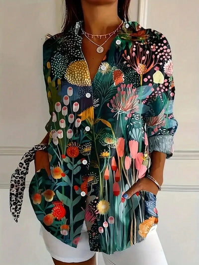 Linen top "Garden Party" – Fresh & feminine