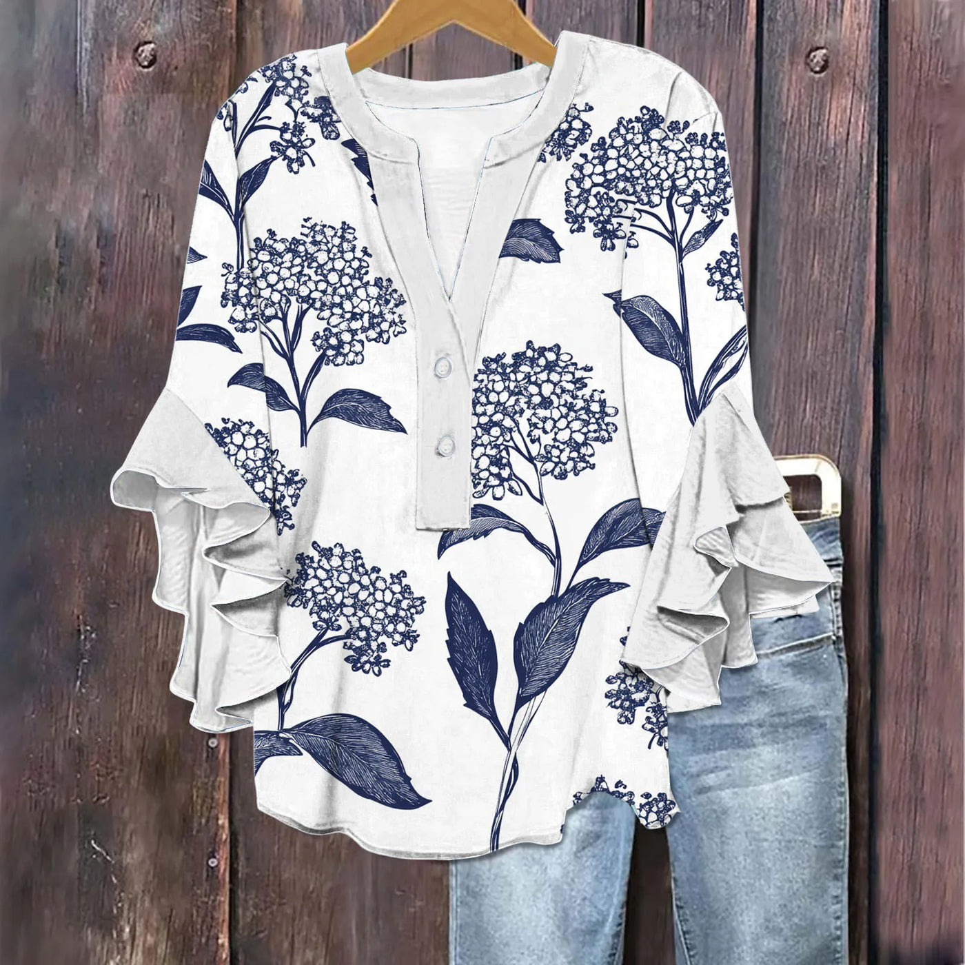Silk top "Garden Party" – Fresh & feminine