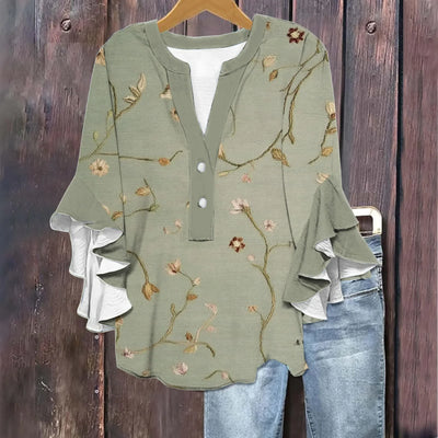 Silk top "Garden Party" – Fresh & feminine