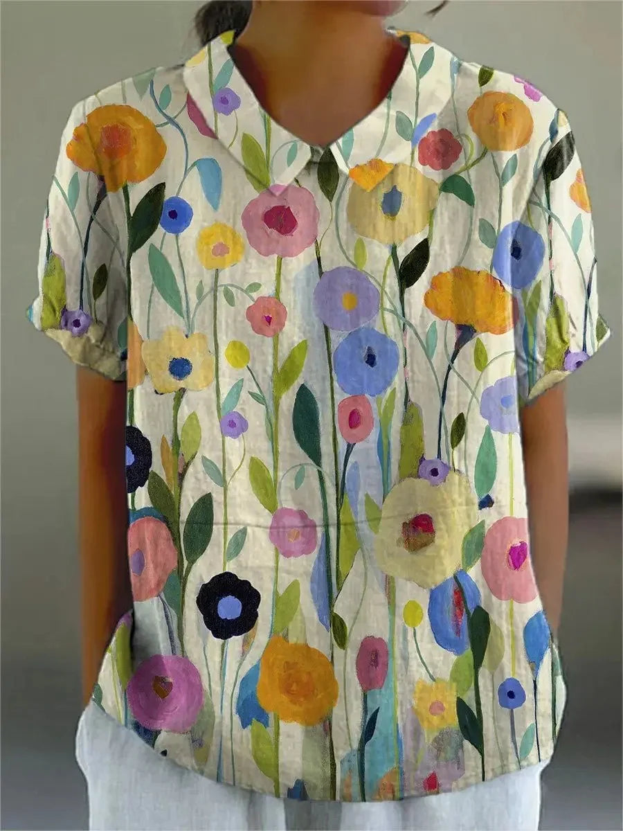 Silk dress "Family BBQ" – Elegant & refined